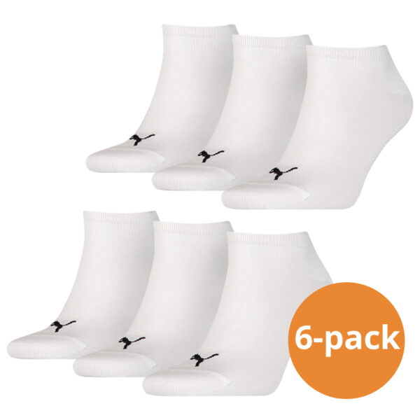 Puma sokken Sneaker wit 6-pack-35/38