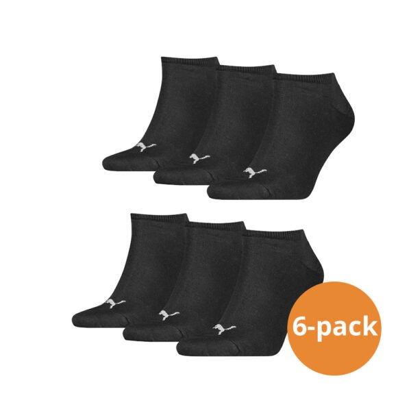 Puma sokken Sneaker zwart 6-pack-39/42