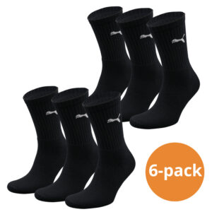 Puma sokken Sport zwart 6-pack-35/38