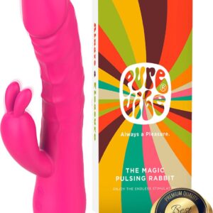 PureVibe® The Magic Pulsing Rabbit Tarzan Vibrator - Vibrators voor Vrouwen - Clitoris & G-spot Stimulator - met Stotende Werking - Erotiek - Sex Toys