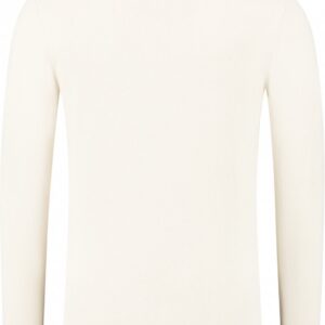 Purewhite - Heren Regular fit Knitwear Crewneck LS - Ecru - Maat S