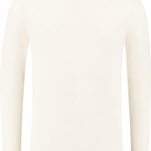 Purewhite - Heren Regular fit Knitwear Crewneck LS - Ecru - Maat XL