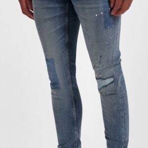 Purewhite - Heren Skinny fit Denim Jeans - Denim Mid Blue - Maat 29