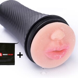 Quick Relief Heather™ - Masturbator - Pocket Pussy - Zuigende Masturbator - Hands-Free Blowjob - Seks Toys voor Mannen - 20 cm