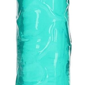 REALROCK - 9 inch - straight dildo - ribbels - met zuignap - turquoise