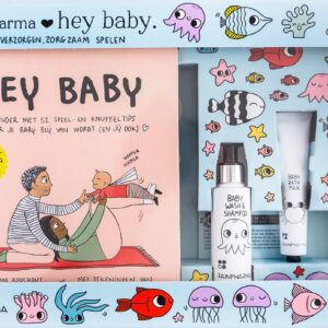 RainPharma - Hey Baby Gift Box - Babyhuidverzorging - Skin Wash & Shampoo - Badmelk - Body Oil