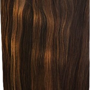 Remy Human Hair extensions Double Weft straight 24 - bruin 2/4/6#