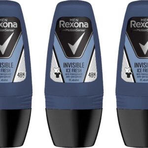 Rexona Deo Roller - Invisible Ice - Voordeelverpakking 3 x 50 ml