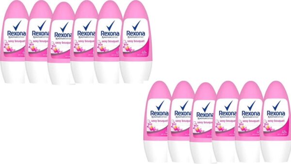 Rexona Deo Roller Sexy Bouquet - Voordeelverpakking 12 x 50 ml