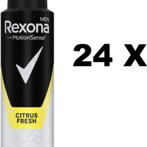 Rexona MEN Deo Spray - Citrus Fresh - Voordeelverpakking 24 x 150 ml