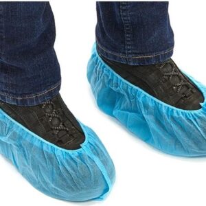 Romed schoenovertrek anti-slip 100 stuks Romed - Blauw - Meer grip hebt en minder snel uitglijdt - Anti slip onderkant