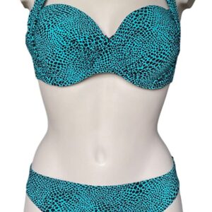 Rosa Faia - coco Turquoise Bikini set - Maat voorgevormde Top 40D / Slip Maat 42
