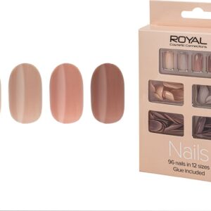 Royal 96 Nails with Glue - Nudes