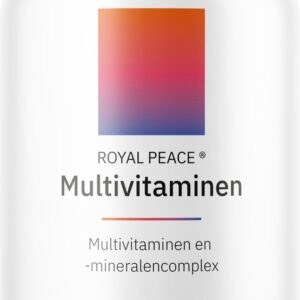RoyalPeace - Multivitaminen en -Mineralencomplex - Met 24 Vitaminen en Mineralen - Tabletten