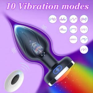Ruby - Anaal plug met led verlichting - Butt plug - vibrerende butt plug- sex toys - voor mannen en vrouwen
