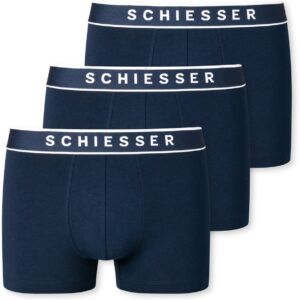 SCHIESSER 95/5 shorts (3-pack) - donkerblauw - Maat: L