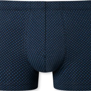 SCHIESSER Cotton Casuals boxer (1-pack) - heren short met donkerblauw patroon - Maat: M