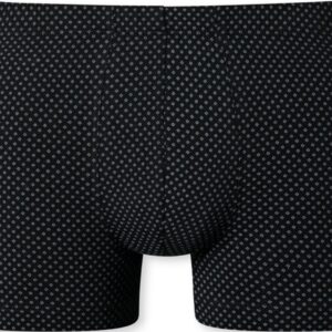 SCHIESSER Cotton Casuals boxer (1-pack) - heren shorts zwart met patroon - Maat: XL