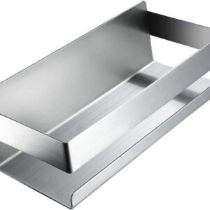 SJQKA - Badkamerplanken - roestvrij staal - zelfklevend - boren niet nodig - geborsteld zilver