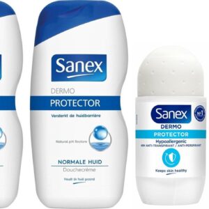 Sanex Dermo Protector SET - Douchegel + Deo Roller 2 + 2