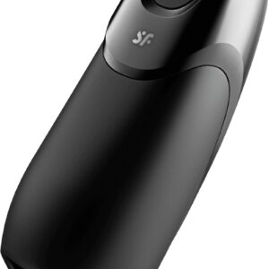 Satisfyer, Bluetooth masturbator, Men Vibration+, 14 cm, met app-bediening, gemaakt van siliconen