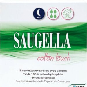 Saugella Cotton Touch Nuit 12 Extra Fijne Handdoeken met Vinnen