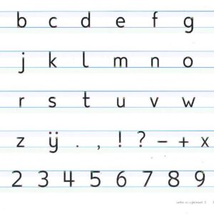 Schrijven leer je zo! Letter- en Cijferkaart 3 A4-formaat