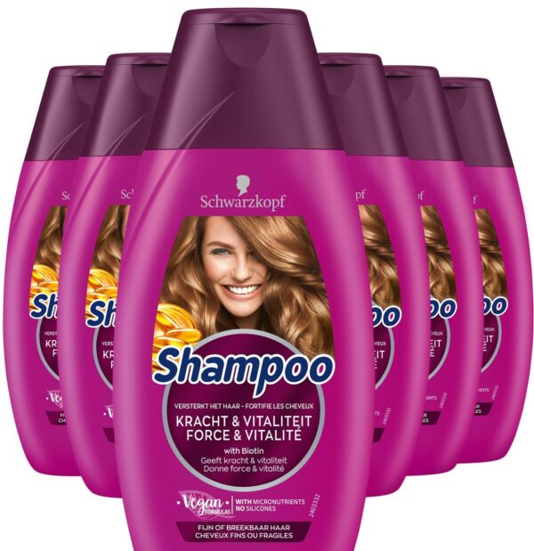 Schwarzkopf Kracht & Vitaliteit Shampoo 6x 250ml - Voordeelverpakking