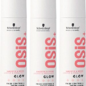 Schwarzkopf Professional OSiS+ Glow Shine Anti-Frizz Serum - voordeelverpakking - 3 x 50ml