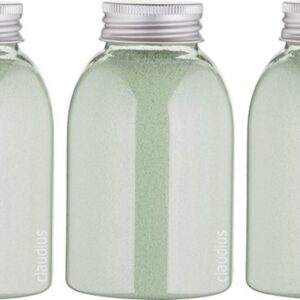 Scrubzout Dennen - 300 gram - fles met aluminium dop - Hydraterende Lichaamsscrub - set van 5 stuks