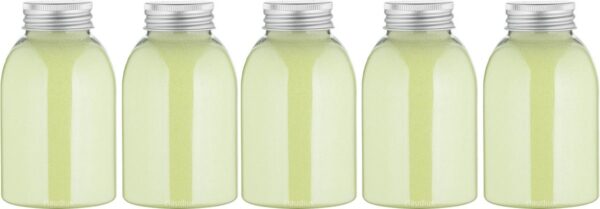 Scrubzout Fresh Ginger - 300 gram - Fles met zwarte dop - Set van 5 stuks - Hydraterende Lichaamsscrub