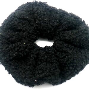 Scrunchie Teddy - Haarelastiek - Zwart - Dielay
