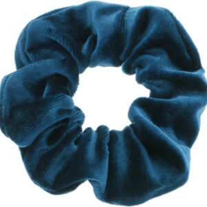 Scrunchie Velvet Grey Blue - haarwokkel - Haarelastiek - Haaraccessoire (1 stuk)