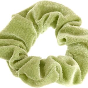 Scrunchie Velvet Licht Groen - haarwokkel - Haarelastiek - Haaraccessoire (1 stuk)