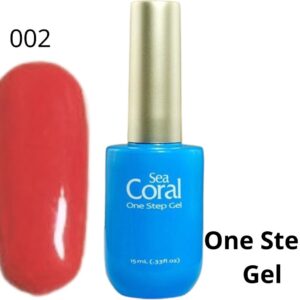 SeaCoral One Step No Wipe Gellak, Gel Nagellak, GelPolish, zónder kleeflaag, UV en LED, kleur 002