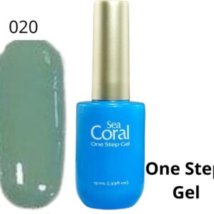 SeaCoral One Step No Wipe Gellak, Gel Nagellak, GelPolish, zónder kleeflaag, UV en LED, kleur 020