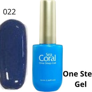 SeaCoral One Step No Wipe Gellak, Gel Nagellak, GelPolish, zónder kleeflaag, UV en LED, kleur 022