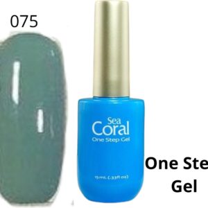 SeaCoral One Step No Wipe Gellak, Gel Nagellak, GelPolish, zónder kleeflaag, UV en LED, kleur 075