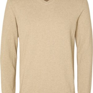 Selected - Heren Sweaters Berg Pullover V-Neck Kelp - Beige - Maat S