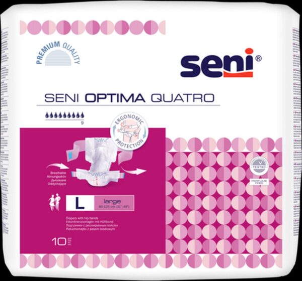 Seni Optima Quattro Large - 6 pakken van 10 stuks