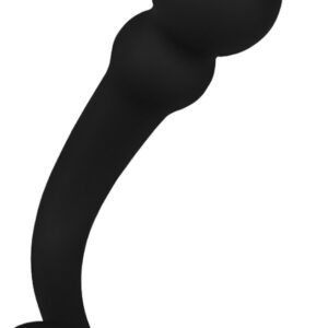 Sensuele anaalplug met testikelring, 14,5 cm
