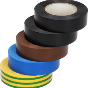 Set of 5 insulation tapes each 19mm wide, 20m long