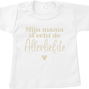 Shirt kind - Moederdag - Mijn Mama is echt de allerliefste - Maat 56