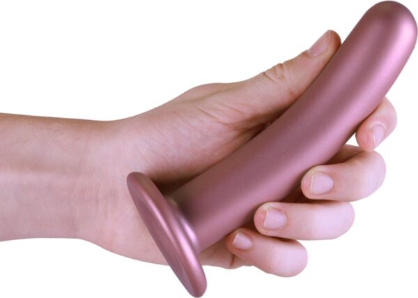 Shots - Ouch! OU820ROS - Smooth G-Spot Dildo - 6'' / 14,5 cm - Rose Gold