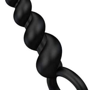 Siliconen anaalplug met spiraalstructuur, 14 cm