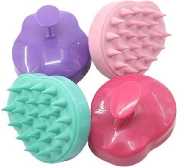 Siliconen haarborstel - SiliBorstel - Silicone hairbrush - Anti-roos - Hoofdhuidverzorging - Massage- Borstel - Gezond Haar - Haarverzorging- Massageborstel- Licht Roze