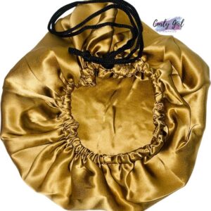 Silk slaap bonnet - Goud - 100% moerbei zijde
