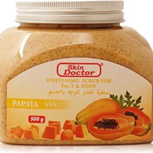 Skin Doctors - Papaya Whitening - Scrub - Stralend gezicht en huid - Verhelderende Exfoliant - 500 gram