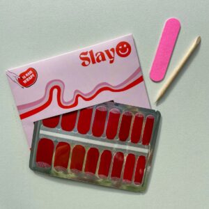 Slayo© - Nagelstickers - Rosy Rouge - Nail Wraps - Nagel Stickers - Nail Art - GEEN lamp nodig
