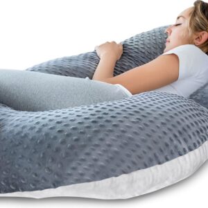 Sleepcomfort - C-Vorm Zwangerschapskussens - Zijslaapkussen - Voedingskussen - Body Pillow - lichaamskussen - 150x70cm